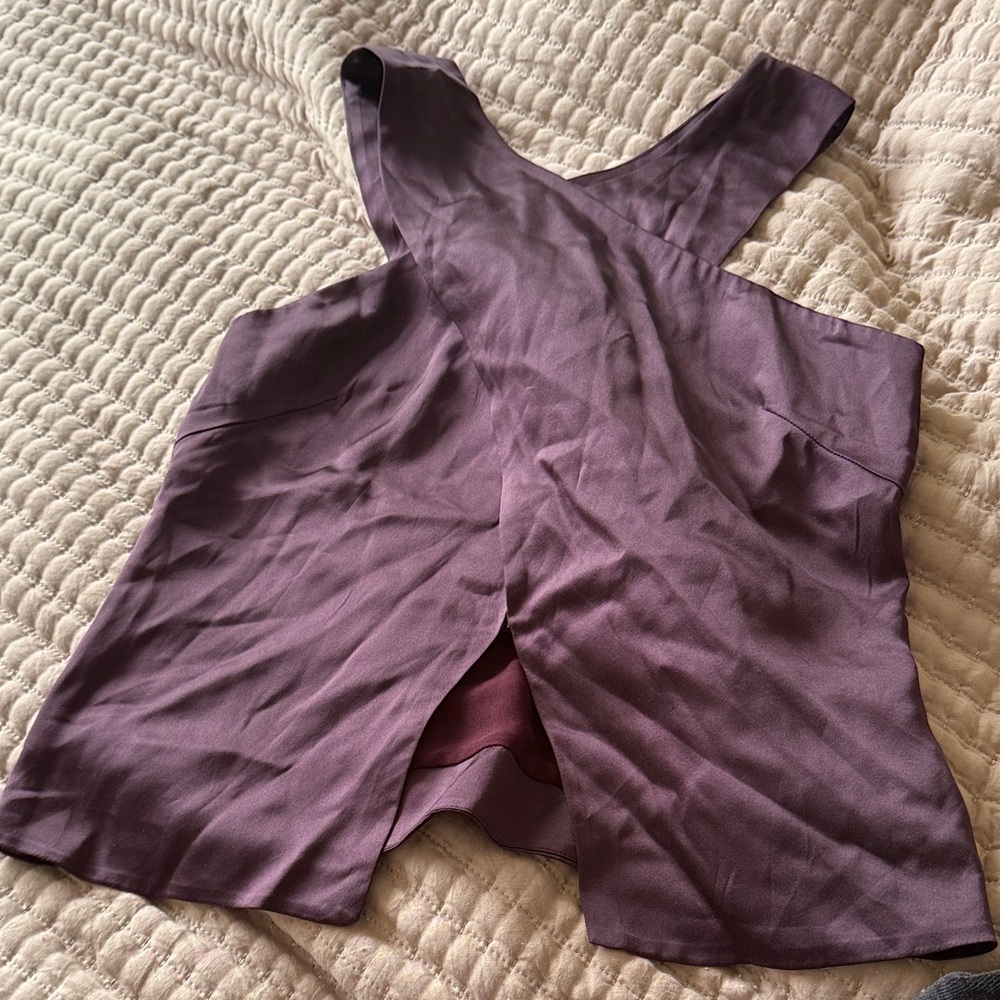 100% silk tank top